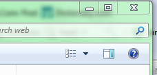 The other side of the Windows 7 Explorer toolbar...
