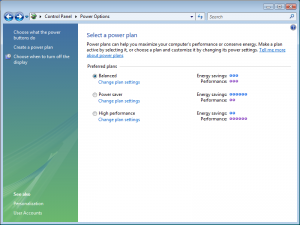 Windows Vista Power Management: Profiles